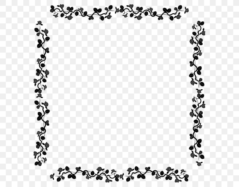 Clip Art, PNG, 640x640px, Digital Photo Frame, Area, Black, Black And White, Border Download Free