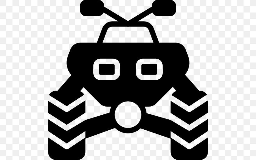 All-terrain Vehicle Motorcycle Bicycle Clip Art, PNG, 512x512px, Allterrain Vehicle, Bicycle, Black, Black And White, Monochrome Download Free