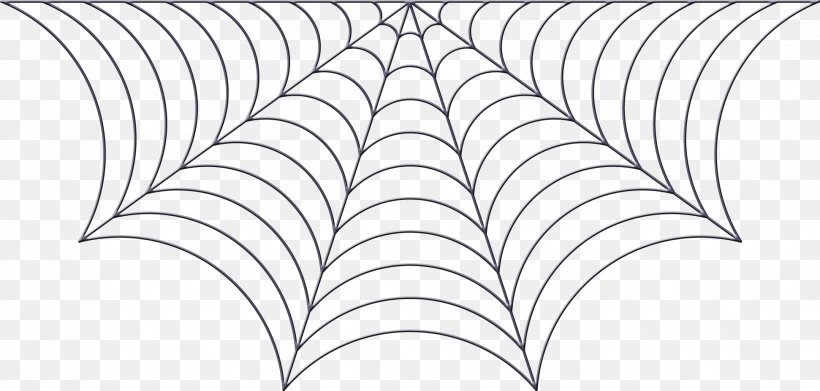Spider Web Drawing Clip Art, PNG, 1942x927px, Spider, Area, Black And White, Drawing, Halloween Download Free