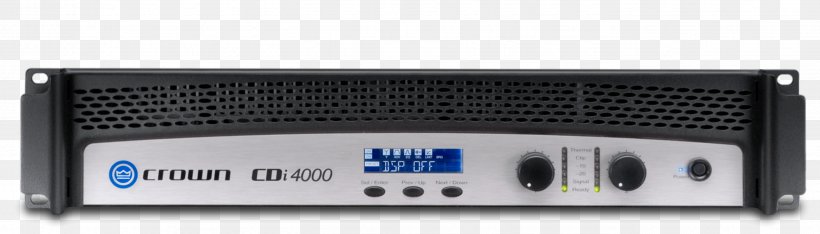 Audio Power Amplifier Crown Audio CDi 1000 Crown International, PNG, 2754x787px, Audio Power Amplifier, Amplifier, Audio, Audio Equipment, Audio Receiver Download Free
