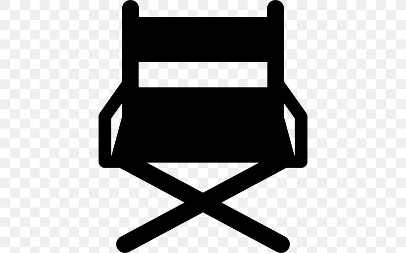Film Director Computer Icons Director's Chair, PNG, 512x512px, Film Director, Black, Black And White, Chair, Clapperboard Download Free