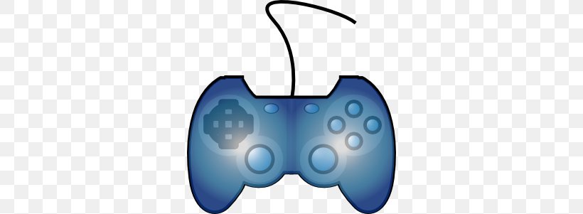 Video Game Console Game Controller Joystick Clip Art, PNG, 294x301px, Video Game, All Xbox Accessory, Blue, Console Game, Electric Blue Download Free