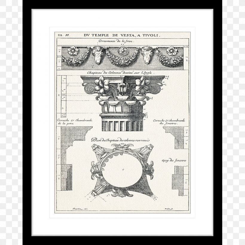 Picture Frames White Printing Work Of Art Font, PNG, 1000x1000px, Picture Frames, Ancient Roman Architecture, Art, Artwork, Black And White Download Free