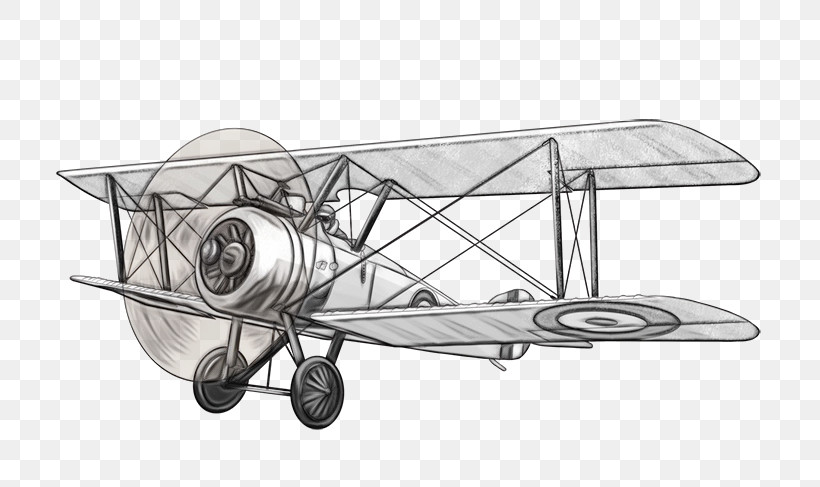 Airplane Aircraft Biplane Propeller Black And White, PNG, 800x487px, Watercolor, Aircraft, Airplane, Biplane, Black Download Free