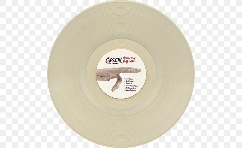 Broken Bone Ballads Phonograph Record Color Album White, PNG, 500x500px, Broken Bone Ballads, Album, Beige, Bone, Ceschi Download Free