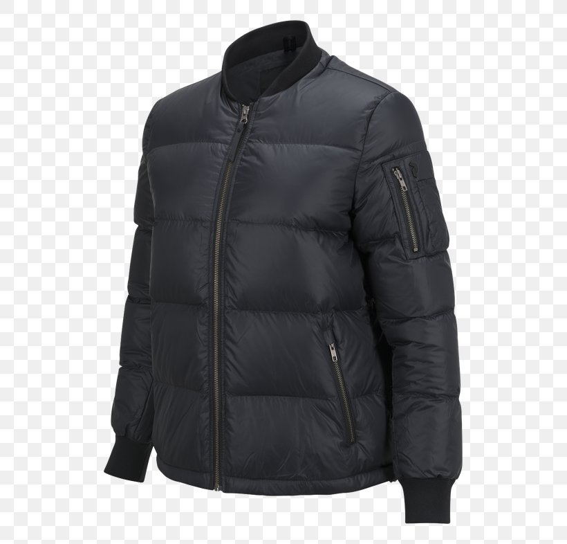 Flight Jacket Nike Clothing Leather Jacket, PNG, 727x786px, Jacket, Black, Clothing, Coat, Collar Download Free