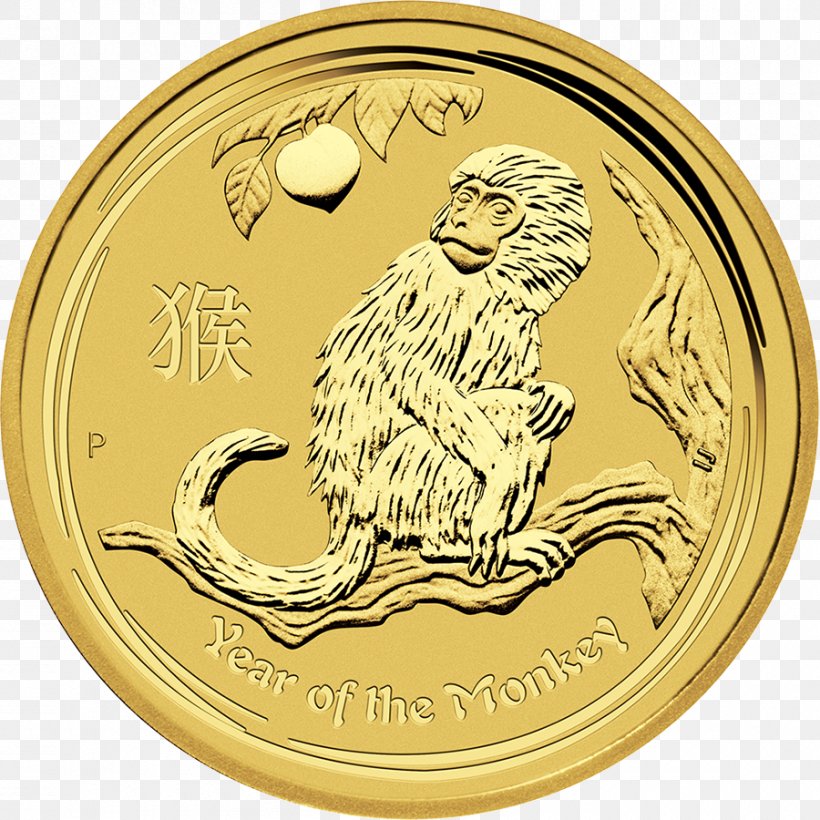 Perth Mint Gold Coin Bullion Coin Monkey, PNG, 900x900px, Perth Mint, Australia, Big Cats, Bullion, Bullion Coin Download Free