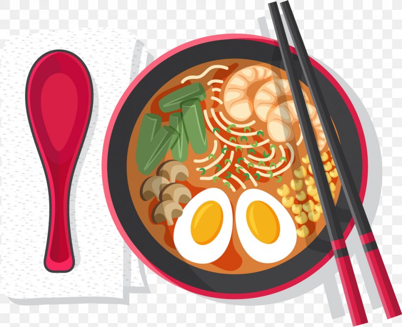 Ramen Japanese Cuisine Asian Cuisine Sushi Chinese Cuisine, PNG, 981x800px, Ramen, Asian Cuisine, Breakfast, Chinese Cuisine, Chinese Noodles Download Free