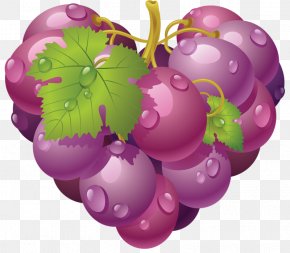 Grape Image Download, Free Picture - Grape Heart Shape Clip Art PNG