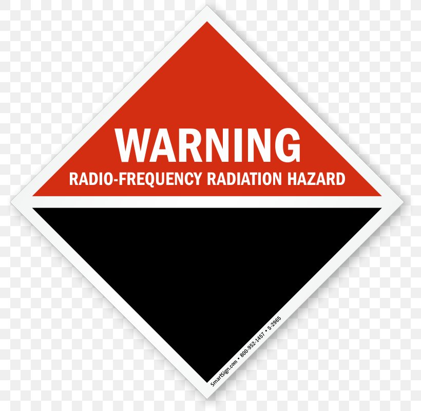 Hazard Symbol Radio Frequency Warning Sign, PNG, 800x800px, Hazard Symbol, Area, Biological Hazard, Brand, Frequency Download Free