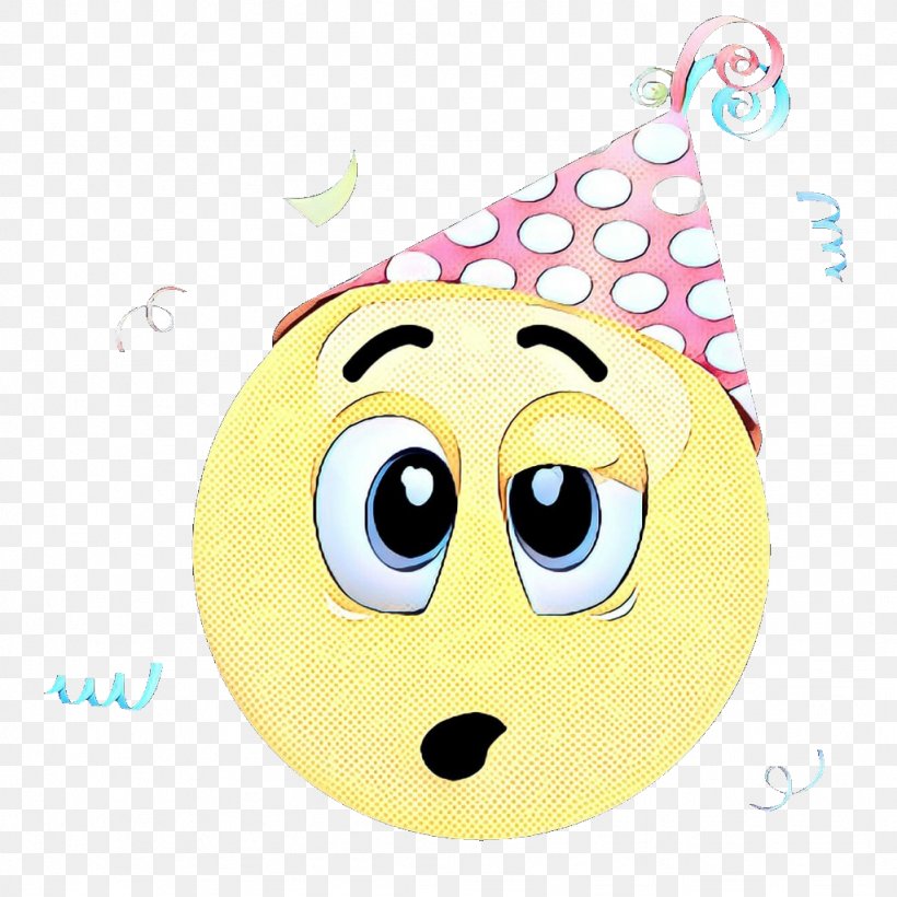 Party Emoji Face, PNG, 1024x1024px, Pop Art, Balloon, Birthday, Cartoon, Emoji Download Free