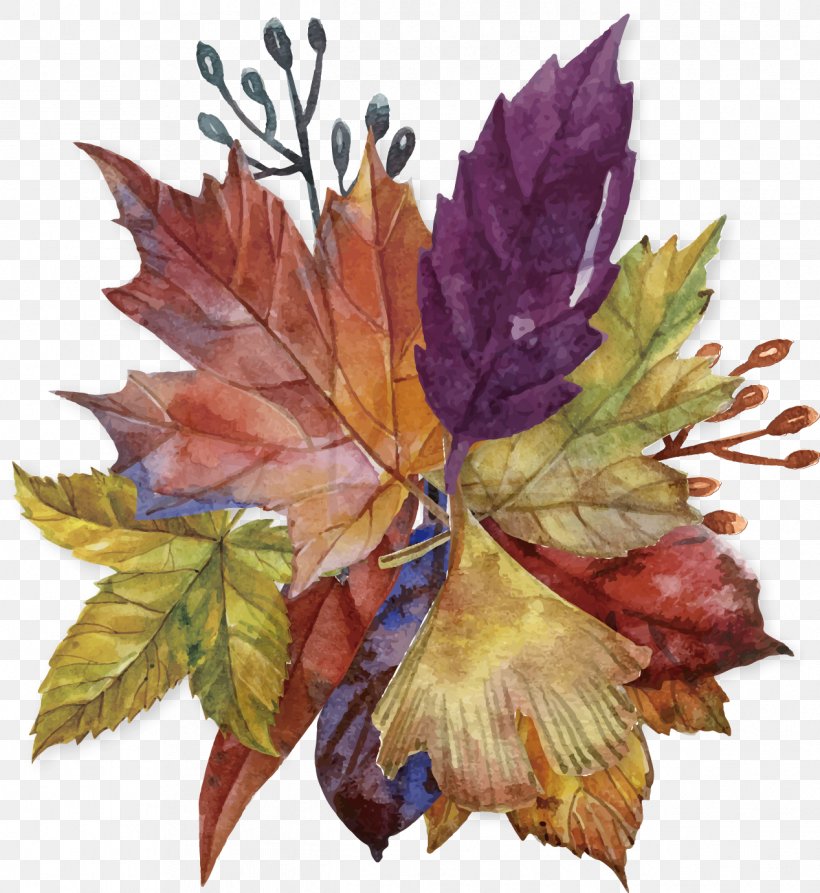 Autumn Leaf Color Painting Work Of Art, PNG, 1267x1380px, Autumn, Art, Autumn Leaf Color, Flowering Plant, Leaf Download Free