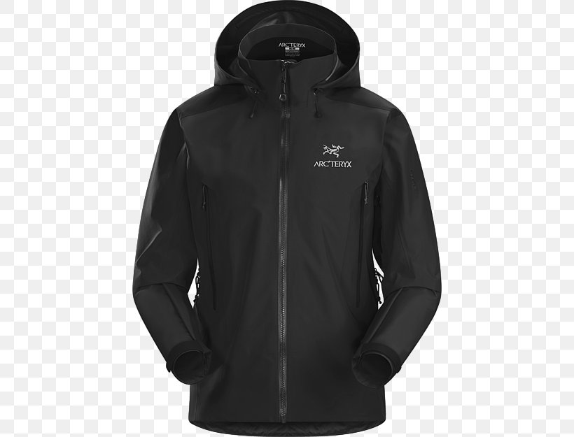 Hoodie T-shirt Jacket Arc'teryx Coat, PNG, 450x625px, Hoodie, Black, Clothing, Clothing Sizes, Coat Download Free