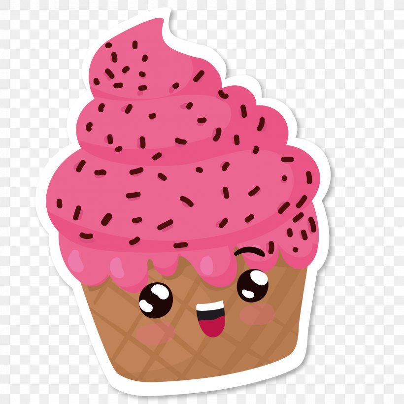 Ice Cream Cupcake Sticker, PNG, 1667x1667px, Ice Cream, App Store, Apple, Cake, Cream Download Free