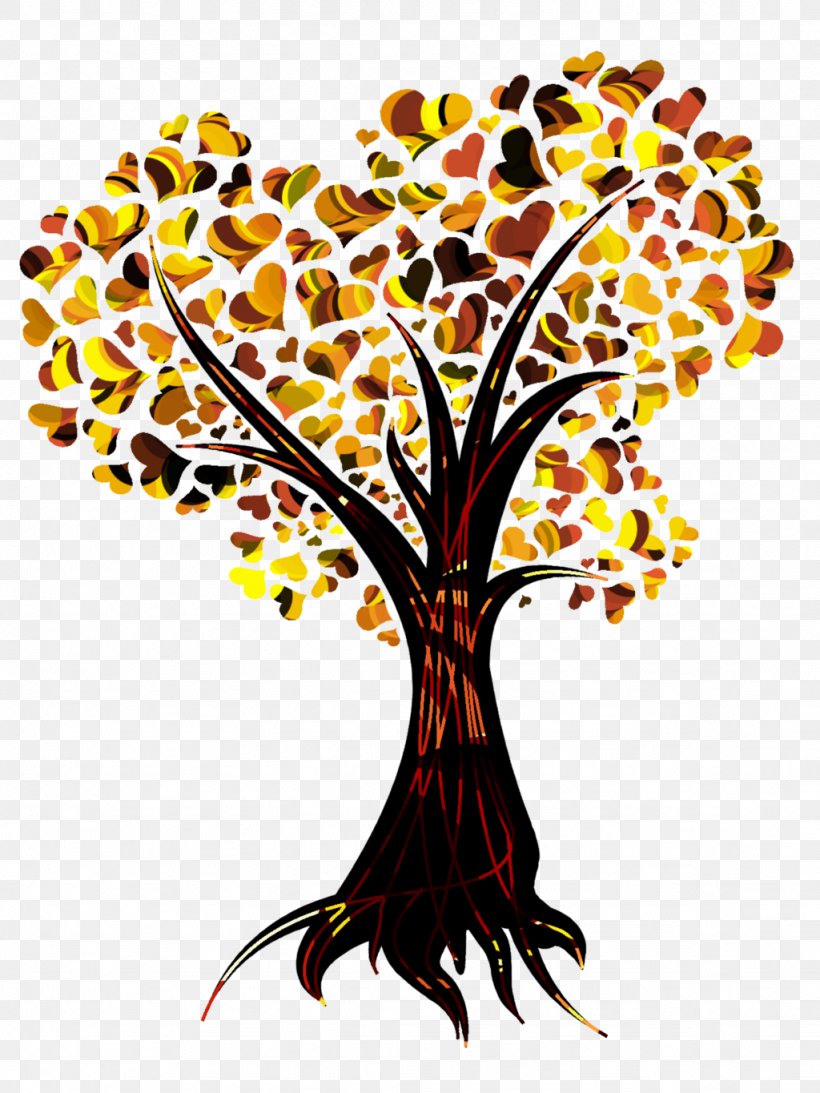Tree Heart Autumn Leaf Color Clip Art, PNG, 1024x1365px, Tree, Art, Autumn, Autumn Leaf Color, Branch Download Free