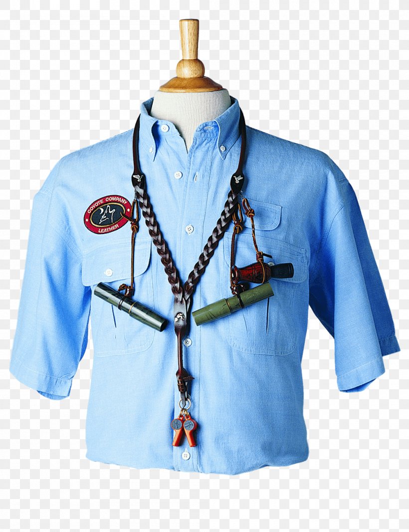 Lanyard Hunting Game Call Coyote Water Bird, PNG, 1000x1300px, Lanyard, Blouse, Blue, Clothes Hanger, Clothing Download Free