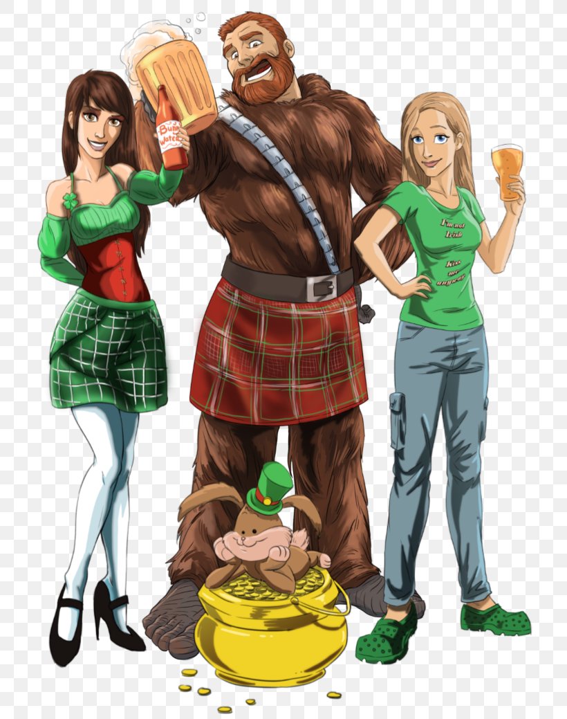 The Simpsons: Tapped Out Saint Patrick's Day Cletus Spuckler Wookiee Leprechaun, PNG, 740x1039px, Simpsons Tapped Out, Cartoon, Cletus Spuckler, Clothing, Costume Download Free