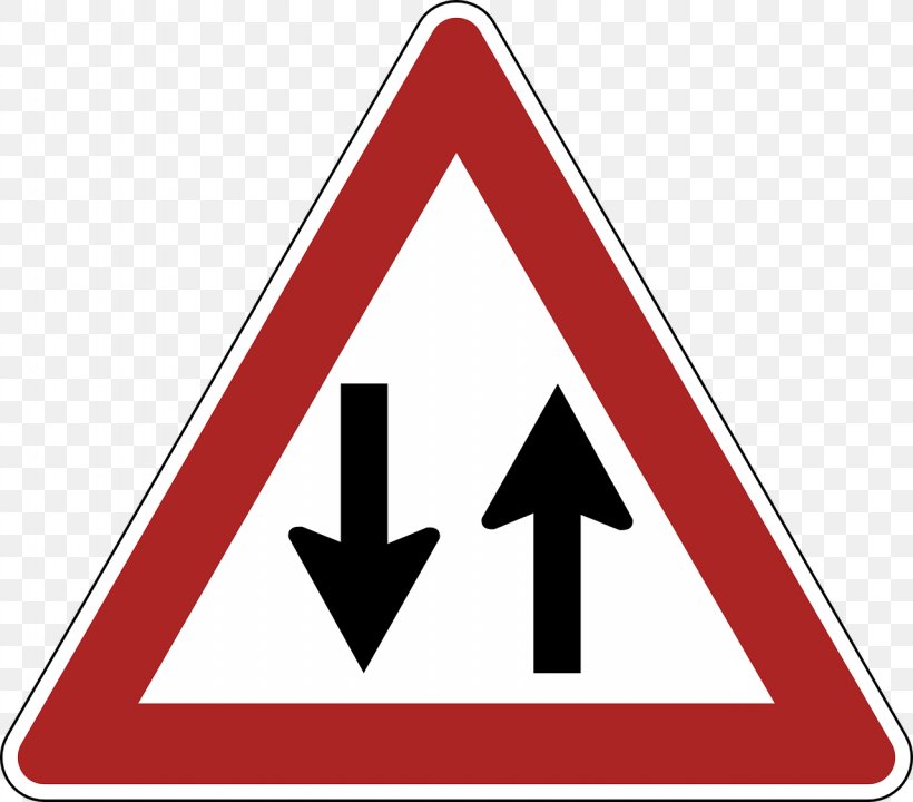 Traffic Sign One-way Traffic Two-way Street Road, PNG, 1280x1125px, Traffic Sign, Area, Brand, Gegenverkehr, Highway Download Free