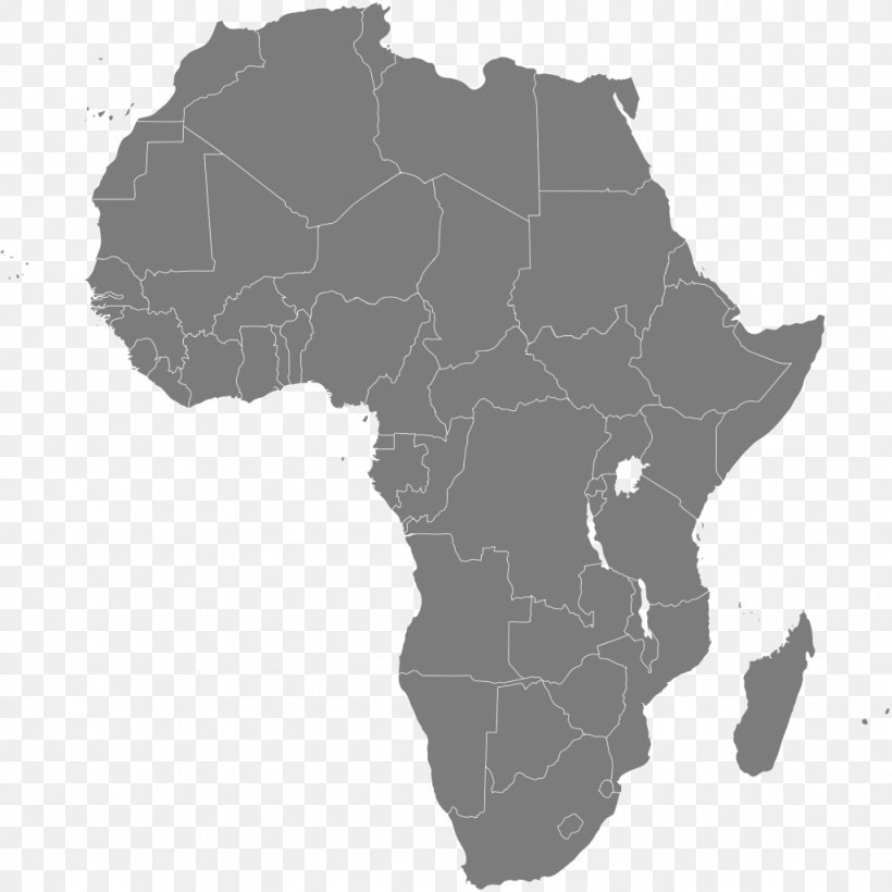 Africa, PNG, 1024x1024px, Africa, Black And White, Inkscape, Map, Pdf Download Free