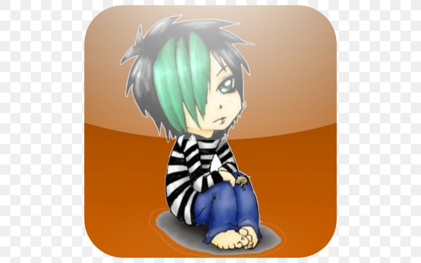 Emo Drawing Animated Cartoon, PNG, 512x512px, Watercolor, Cartoon, Flower, Frame, Heart Download Free