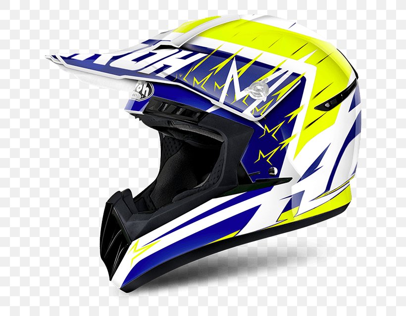 Motorcycle Helmets AIROH Motocross, PNG, 640x640px, Motorcycle Helmets, Airoh, Allterrain Vehicle, Automotive Design, Bicycle Clothing Download Free