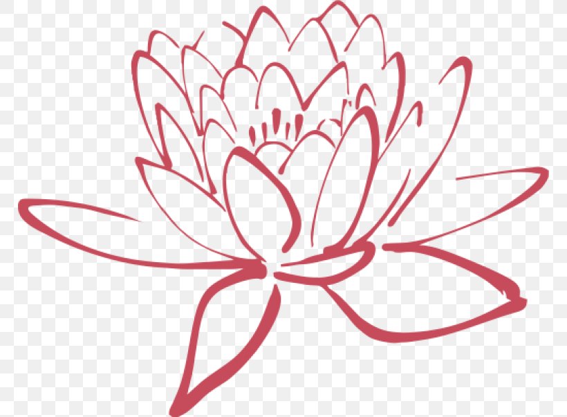 Clip Art Sacred Lotus Image Desktop Wallpaper, PNG, 768x603px, Sacred Lotus, Area, Artwork, Black And White, Cut Flowers Download Free