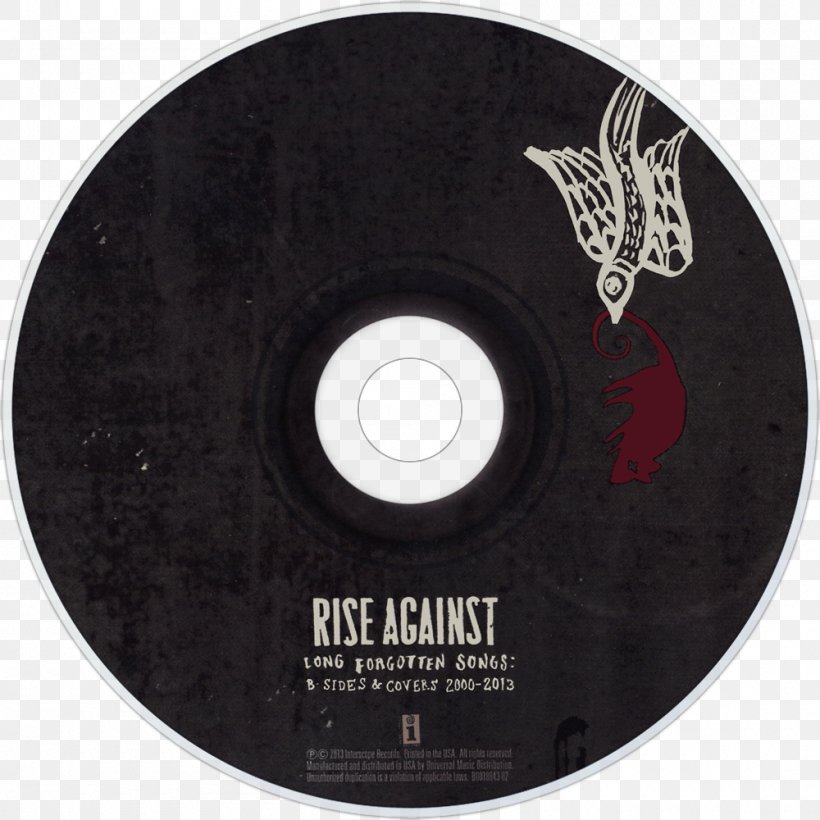 Compact Disc Long Forgotten Songs: B-Sides & Covers 2000–2013 Rise Against Cover Version, PNG, 1000x1000px, Compact Disc, Album, Cover Version, Data Storage Device, Dvd Download Free