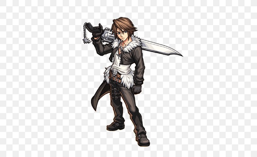 Final Fantasy VIII Dissidia Final Fantasy Monster Strike Kingdom Hearts II Squall Leonhart, PNG, 500x500px, Final Fantasy Viii, Action Figure, Adventurer, Armour, Cold Weapon Download Free