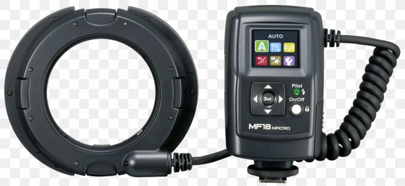 Nissin MF 18 Nikon Hardware/Electronic Nissin MF 18 Canon Hardware/Electronic Nissin Foods Ring Flash Photography, PNG, 1200x551px, Nissin Foods, Camera, Camera Accessory, Camera Flashes, Canon Download Free