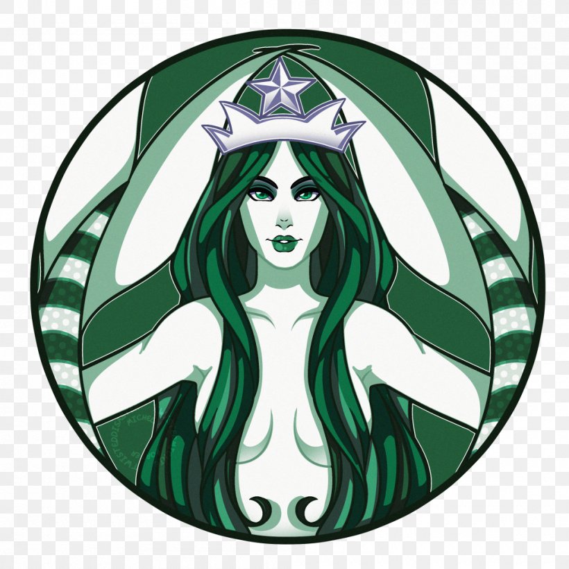 Starbucks T-shirt Coffee Logo Mermaid, PNG, 1000x1000px, Watercolor, Cartoon, Flower, Frame, Heart Download Free