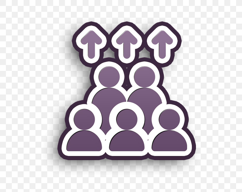 Marketing & Growth Icon Population Icon User Icon, PNG, 648x650px, Marketing Growth Icon, Circle, Paw, Population Icon, Purple Download Free
