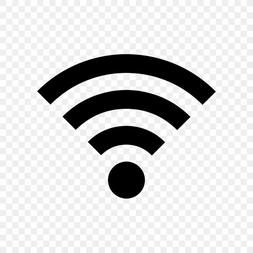 Wi-Fi Wireless, PNG, 1000x1000px, Wifi, Black, Black And White, Brand, Flat Design Download Free