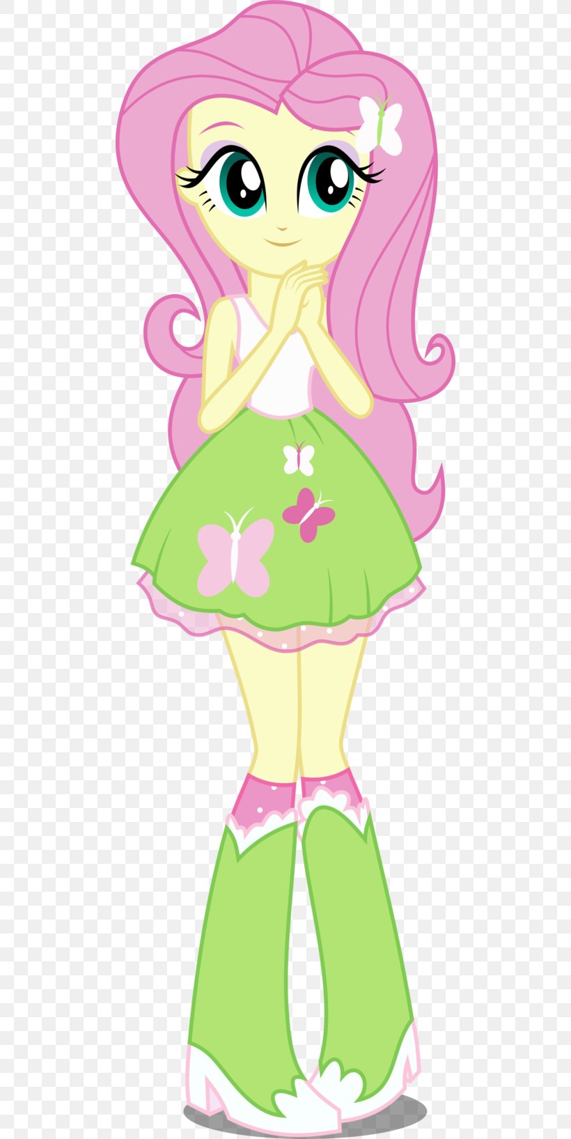 Fluttershy My Little Pony: Equestria Girls Twilight Sparkle, PNG, 488x1635px, Watercolor, Cartoon, Flower, Frame, Heart Download Free