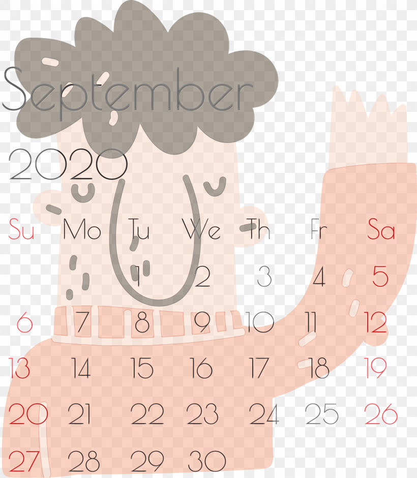 Cartoon Pink M Font Pattern Line, PNG, 2617x3000px, September 2020 Printable Calendar, Biology, Cartoon, Line, Meter Download Free