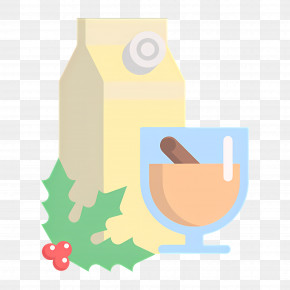 Eggnog - Festive Eggnog With Holly PNG