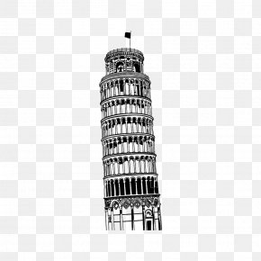 Pisa Tower - Leaning Tower Of Pisa Sticker Family Room PNG