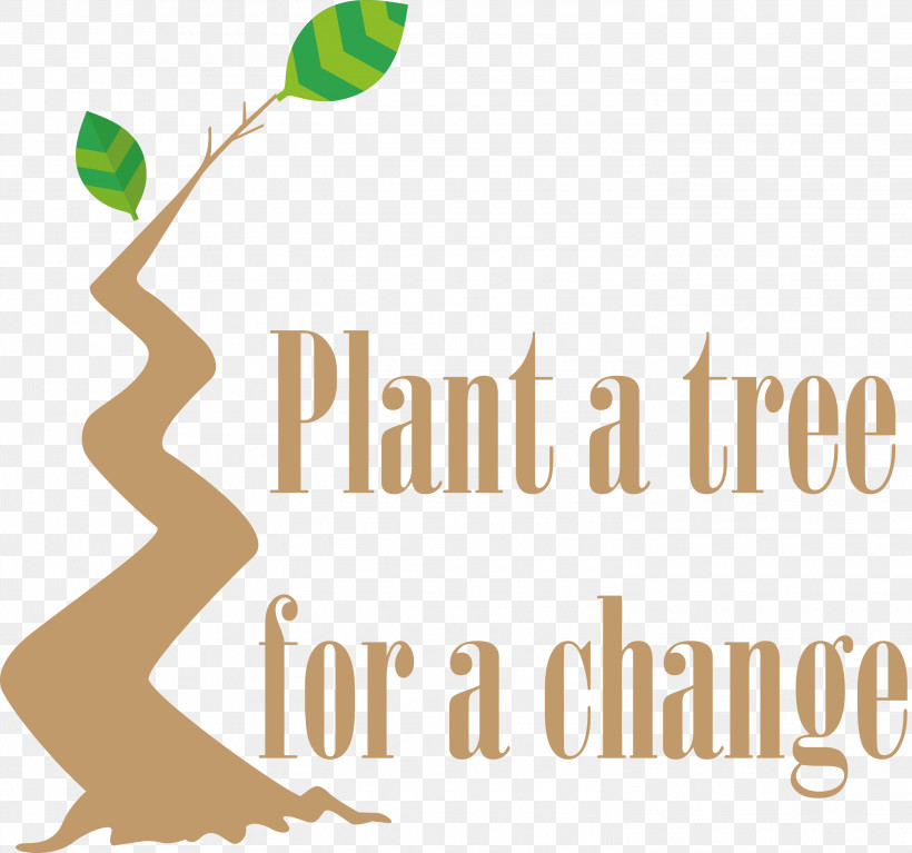 Plant A Tree For A Change Arbor Day, PNG, 3000x2807px, Arbor Day, Behavior, Happiness, Line, Logo Download Free