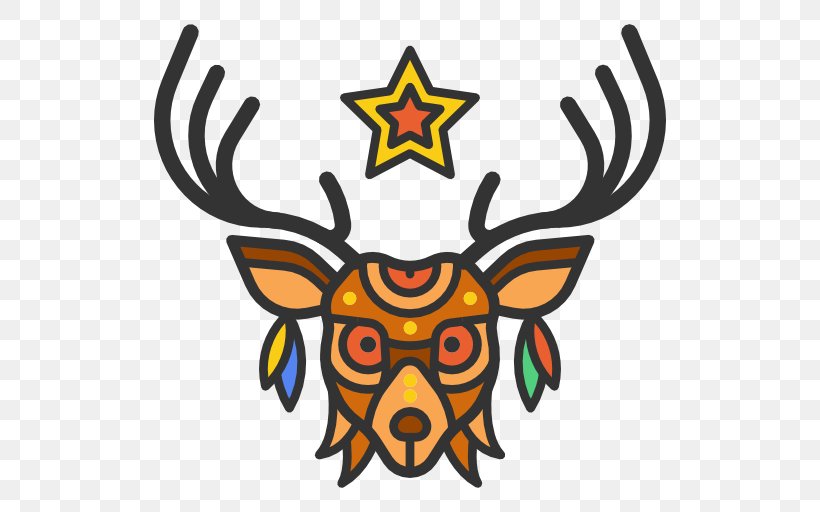 Red Deer Antler Beaver Clip Art, PNG, 512x512px, Deer, Animal, Antler, Artwork, Badger Download Free