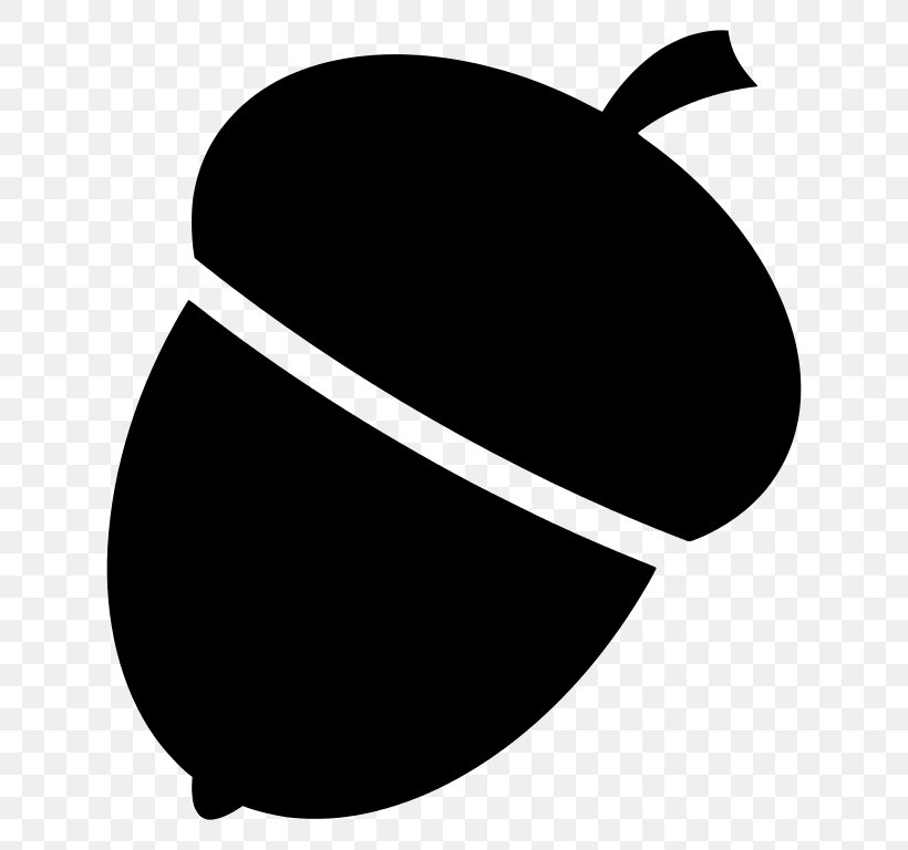 Acorn Clip Art, PNG, 768x768px, Acorn, Black, Black And White, Headgear, Information Download Free