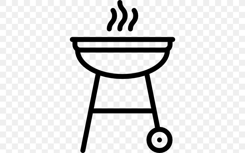Barbecue Smoking Cooking Oven, PNG, 512x512px, Barbecue, Area, Artwork, Black And White, Chair Download Free