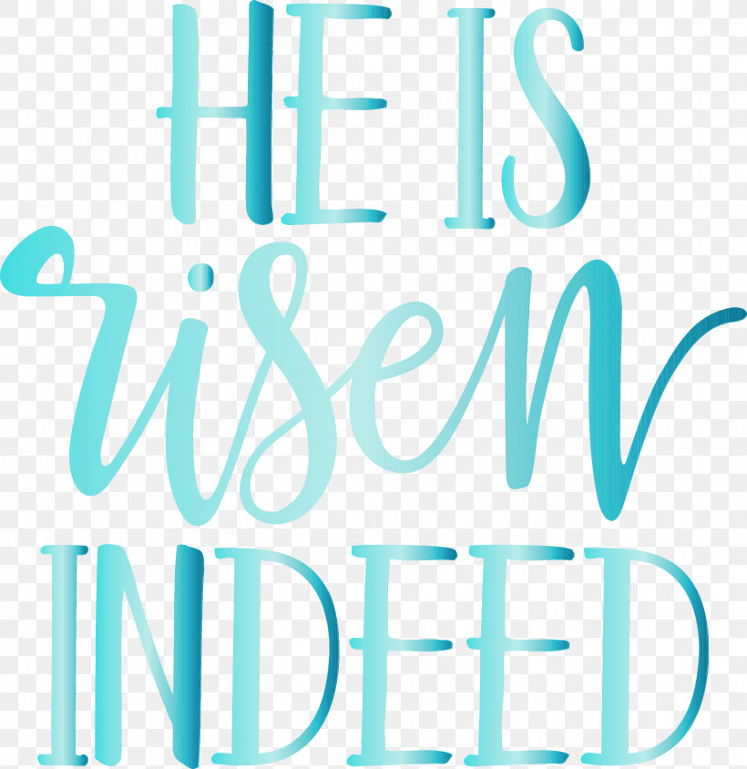 Text Font Turquoise Aqua Teal, PNG, 2912x3000px, He Is Risen, Aqua, Jesus, Line, Logo Download Free