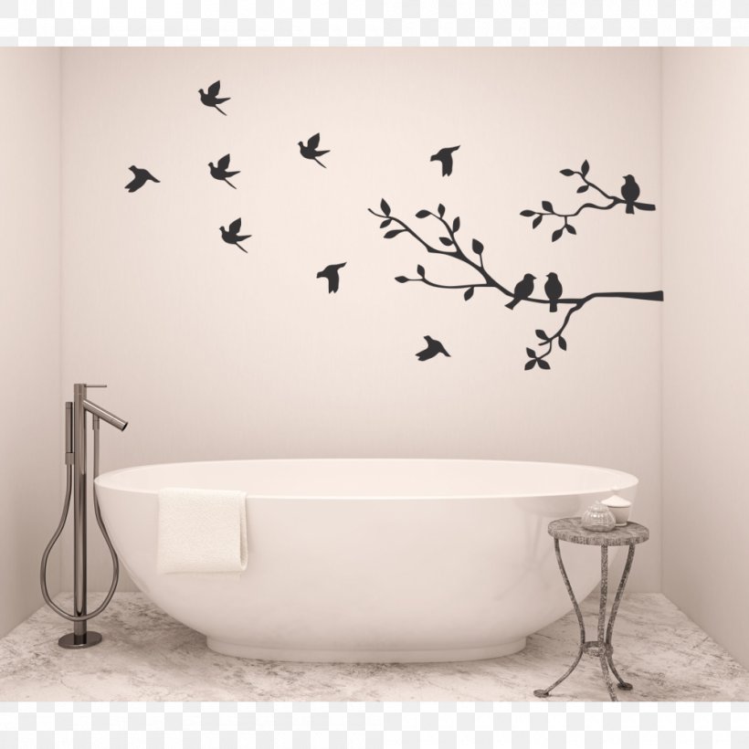 Wall Decal Bathroom Sticker Polyvinyl Chloride, PNG, 1000x1000px, Wall Decal, Bathroom, Bathroom Sink, Bathtub, Ceramic Download Free