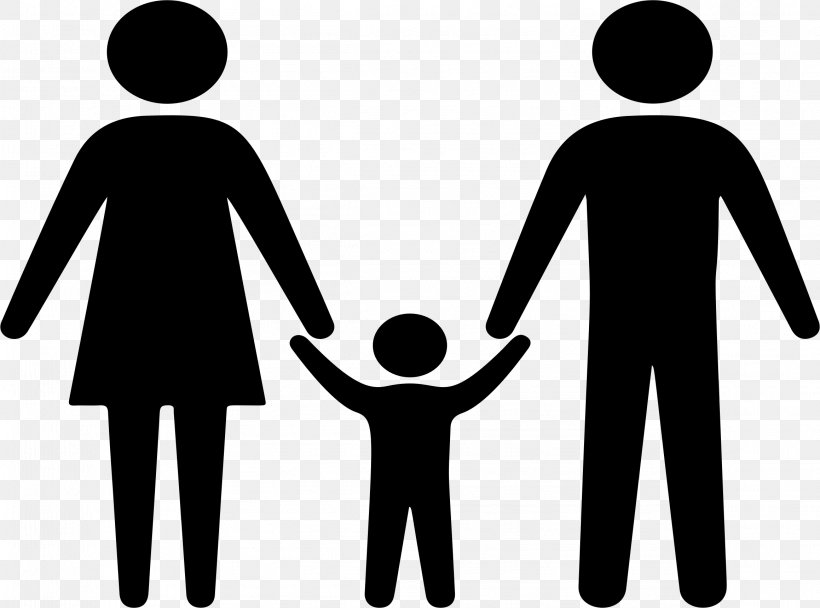 Family Silhouette Holding Hands Clip Art, PNG, 2318x1720px, Family, Area, Black And White, Brand, Child Download Free