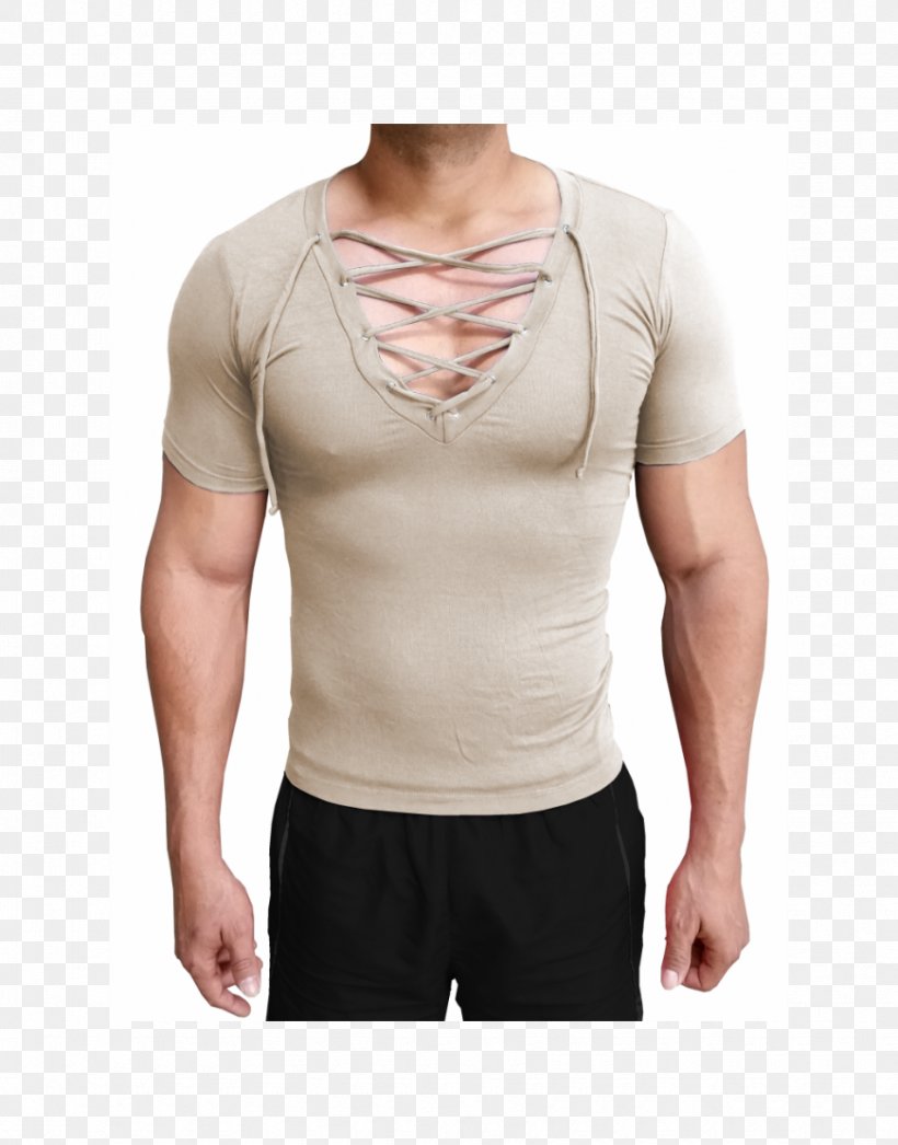 T-shirt Sleeve Shoulder Undershirt Beige, PNG, 870x1110px, Watercolor, Cartoon, Flower, Frame, Heart Download Free