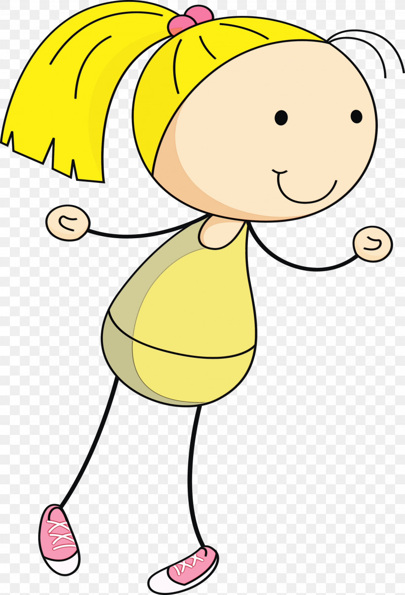 Cartoon Character Yellow Plants Line, PNG, 2042x3000px, Watercolor, Area, Cartoon, Character, Character Created By Download Free
