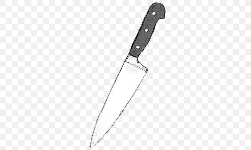 Chef's Knife Kitchen Knives Drawing, PNG, 500x493px, Knife, Blade, Bowie Knife, Chef, Cold Weapon Download Free
