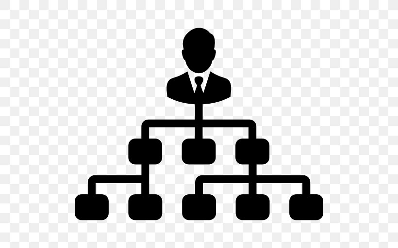 Hierarchical Organization Logo, PNG, 512x512px, Hierarchical Organization, Black And White, Communication, Computer Network, Hierarchy Download Free