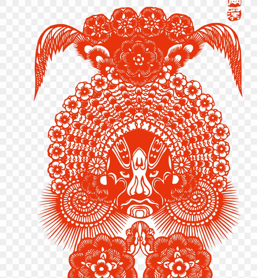 Peking Opera Chinese Paper Cutting Chinese Opera, PNG, 4992x5382px, Chinese Paper Cutting, Art, China, Chinese Opera, Clip Art Download Free