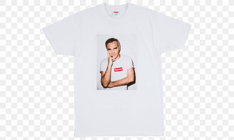 T-shirt Sleeve Shoulder Supreme White, PNG, 2000x1200px, Tshirt, Brand, Clothing, Computer Font, Morrissey Download Free