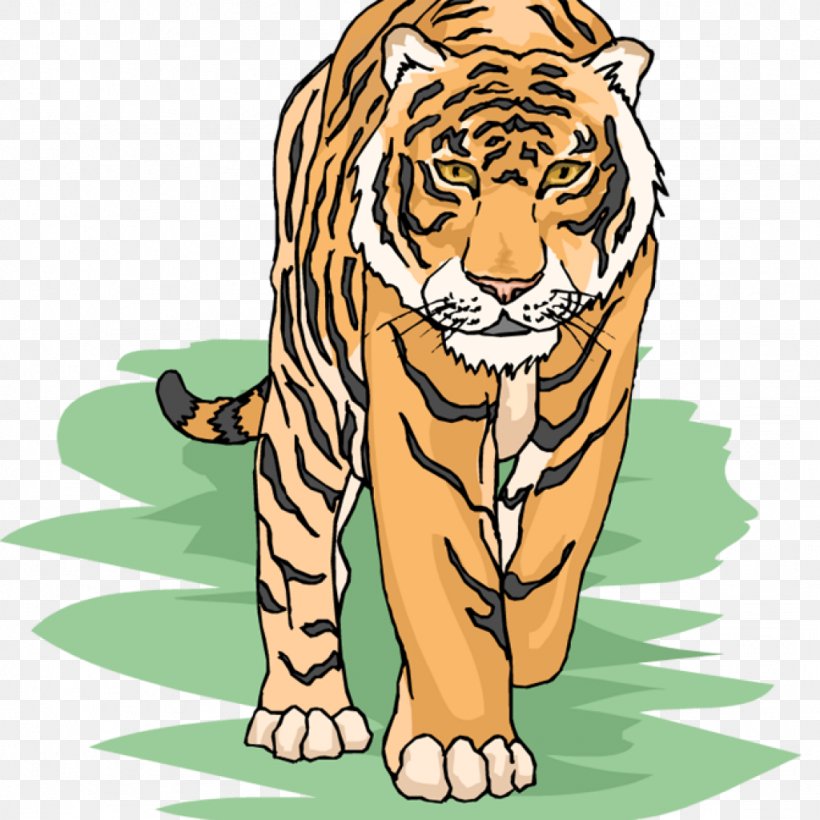 Clip Art Openclipart Bengal Tiger Siberian Tiger Image, PNG, 1024x1024px, Bengal Tiger, Big Cat, Big Cats, Carnivoran, Cat Like Mammal Download Free